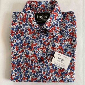 Shirt Wiltshire Berry blue and red size Small/32